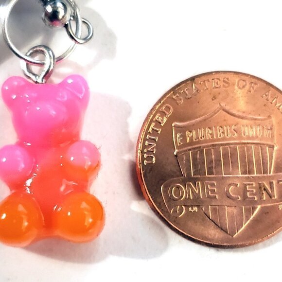 Transparent Gummy Bear Earrings - Picture 4 of 4